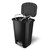 Glad Premium 20 Gallon Trash Can - Plastic Kitchen Waste Bin with Odor Protection of Lid, Stainless Steel Step On Foot Pedal and Garbage Bag Rings, Black