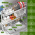 Over The Sink Dish Drainer Drying Rack 3 Tier, Full Stainless Steel Dish Drying