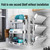 Foldable Dish Rack,Stainless Steel Drain Rack,3 Tier Dish Drying Rack