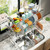 Over Sink Dish Drying Rack Stainless Steel, Adjustable Large Dish Drainer