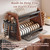 Modern Wooden 2-Tier Dish Drying Rack,Stainless Steel Dish Drainer