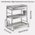 2 Tier Dish Racks for Kitchen Counter, Large Capacity Plate Organizer for Kitchen