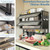 4-Tier Dish Drying Rack with Cover – Above Sink Kitchen Storage Rack