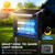 Solar Bug Zapper Outdoor, Mosquito Zapper 4500V Cordless Waterproof