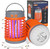 2 Pack Solar Bug Zapper Outdoor Waterproof Mosquito Zappers for Patio