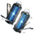 TYPEC 2 Pack Solar Bug Zapper, 3 Solar Charging Panels, 4200V Mosquito