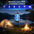 TYPEC 2 Pack Solar Bug Zapper, 3 Solar Charging Panels, 4200V Mosquito