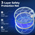 Nymrix Electric Fly Swatter Racket, 2 in 1 Mosquito Bug Zapper 4100V Handheld
