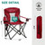 Chairs with Carry Bag & Cup Holder for Camping, Beach, Fishing, Sports, Patio, Red