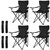 Damei century 4Pack Folding Camping Chairs-Lightweight, Installation-Free