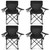 4 Pack Folding Camping Chairs for Adults,Foldable Portable Lawn Chairs
