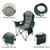 Camping Chairs for Adults,High Back Folding Camp Chair with Cup Holder and Cooler