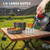 17pcs Camping Cookware Kit, 0.45Gal Pot, 7inches Pan,0.30Gal