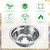Camping Cookware Mess Kit Polished Stainless Steel Dishes Camping Utensils