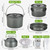 Camping Cookware Set - 37 PCs, Large Size Hanging Pot with Camping Pots