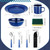 9 Pcs Camping Enamel Plates Cups and Bowls Set Camping
