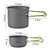 Camping Cookware Mess Kit, Portable Camp Stove Pots and Pans