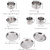 Steel Camping Cooking Set Cookware Mess Kit Cook Pots and Pan Set