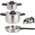 Stainless Steel Camping Kitchen Cookware Set - Frying Pan With Detachable Handle