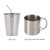 Camping Mess Kit for 1 Person, Reusable Camping Dish Set, Polished 304 Stainless Steel