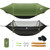 Rivenlo Camping Hammock Tent with Mosquito Net & RainFly, 3 in 1 Waterproof Portable Sleeping Hammock Bug Backpacker Lightweight Outdoor Gear Swing for Hiking Travel Patio Expedition(Dark Green)