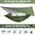 G4Free Large Camping Hammock with Mosquito Net and Rain Fly- 2 Person