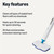 Amazon Basics Steam Mop for All Sealed Hard Floors, Heats Up in 30 Seconds, Chemical-Free Cleaning