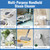 FEPPO Steam Mop & Detachable Handheld Steam Cleaner for Home and Floor Cleaning, 15s Heat-Up
