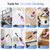 12-in-1 Steam Mop Cleaner, 15-Sec Fast Heat-Up, 1200W Floor Steamer with Double-Sided Pads