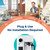 Bluevua RO100ROPOT Countertop Reverse Osmosis Water Filter System, Portable RO Filtration