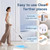 Steam Mop, Detachable Handheld Steam Cleaner for Home,1200W Heat to 260 °F in 20S, 2 Steam Modes & LED Display, 23FT Cord