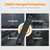 2 Pack Power Strip Surge Protector - 5 Widely Spaced Outlets 3 USB Charging Ports, 1875W/15A 6Ft Braided Extension Cord