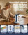 MiaoLab Power Strip Tower with 2 USB-C Ports (30W Fast Charing), 1420J Surge Protector, 4 AC Outlets, 6.6FT Extension Cord with Overload Protection