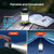 2 Pack LED Camping Lantern Flashlight Rechargeable, Consciot Portable Torch