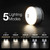 LE LED Camping Lantern Rechargeable, 410LM, 5 Light Modes, Power Bank