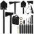 Survival Off-Roading Tool Kit, 19 in 1 Folding Shovel, Camping Axe