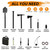 Survival Off-Roading Tool Kit, 19 in 1 Folding Shovel, Camping Axe