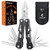 Multitool with Safety Locking,16-in-1 Multi Tool Stainless Steel Pocket Knife Set