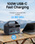 Portable Power Station 600W(1200W Surge) - 288Wh Solar Generator LiFePO4 Battery