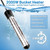 2000W Immersion Water Heater, Portable Water Heater Electric with 304 S S Guard & LCD