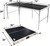 PartyLife 6 ft x 3 ft Ping Pong Table Tennis Table | Mid-Size Portable Folding Indoor Outdoor Ping Pong Table Tennis Table w/Optional LED Lights