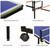 Mid-Size Table Tennis Table, Foldable & Portable Professional Ping Pong Table for Indoor & Outdoor Games with Net