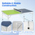 Goplus Foldable Ping Pong Table, 100% Preassembled, Table Tennis Table with Net, 2 Paddles, Ping Pong Balls