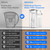 Electric Water Filter Pitcher, Reduce 99.6% of Lead and 45+ Impurities
