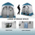 VINGLI 2 Room Shower Tent, 7.5 FT Instant Pop Up Shelter with Carrying