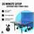 JOOLA NOVA Outdoor/Indoor Ping Pong Table with Waterproof Table Tennis Net Set - Quick Assembly - All Weather Aluminum Composite Surface
