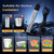 Portable Shower for Camping with Immersion Water Heater, 8000mAh Rechargeable
