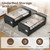VicHomey Under Bed Storage With Wheels, XXXXL Large Underbed Storage Organizer, 90L Capacity, for Shoes, Clothes, Blankets, Bedding