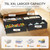 12" Tall Adjustable Storage for Underbed with Lids, Rolling for Shoes, Clothes, Blankets (Black)2-Pack