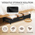 12" Tall Adjustable Storage for Underbed with Lids, Rolling for Shoes, Clothes, Blankets (Black)2-Pack
